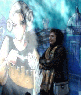 Street Art: il graffito di Shamsia Hassani sulle pareti della scuola ITI Leonardo da Vinci