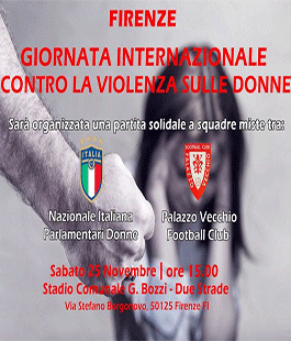 Giornata contro la violenza sulle donne, sfida a squadre miste tra Palazzo Vecchio Football Club e Nazionale parlamentari italiane