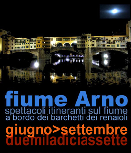 ''È canto o forse incanto?'': spettacolo itinerante sul fiume Arno con ZauberTeatro
