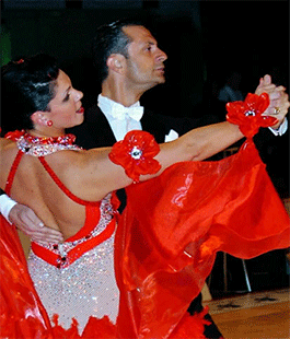 Ballo da sala: i finalisti dei mondiali Emanuela Pieri e Marco Beltrami al Circolo 25 Aprile