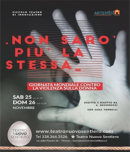 ''Non sarò più la stessa'', lo spettacolo di Alessandro Becherucci al Teatro Nuovo Sentiero