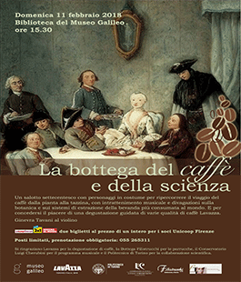 ''La bottega del caffè e della scienza'' alla Biblioteca del Museo Galileo di Firenze
