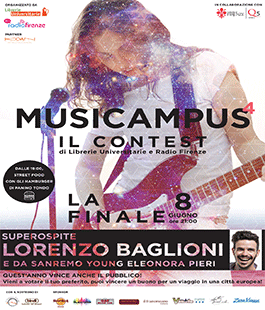 Librerie Universitarie: Lorenzo Baglioni ospite della finalissima di Musicampus