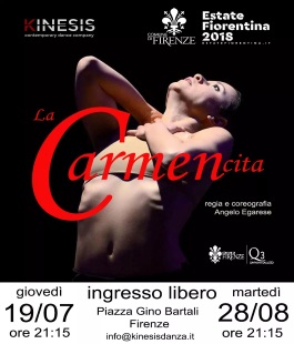 Estate Fiorentina 2018: ''La CARMENcita'' della compagnia Kinesis Danza in Piazza Bartali