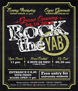 "Rock The Yab", Fish Bones + Taxi Club in concerto allo Yab di Firenze