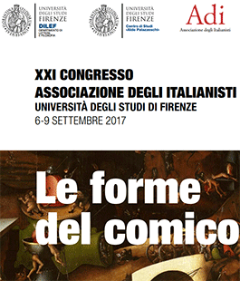 ''Le forme del comico'', stati generali degli studiosi di letteratura italiana all'Università di Firenze