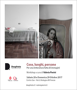 Workshop ''Cose, luoghi, persone'' a cura di Valeria Pierini al GAV del Q3