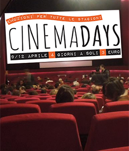 CinemaDays Firenze: film a 3 euro al Fiorella, Flora, The Space e Uci Cinemas